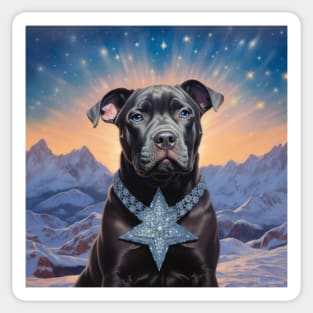 Black Pit Bull Sticker